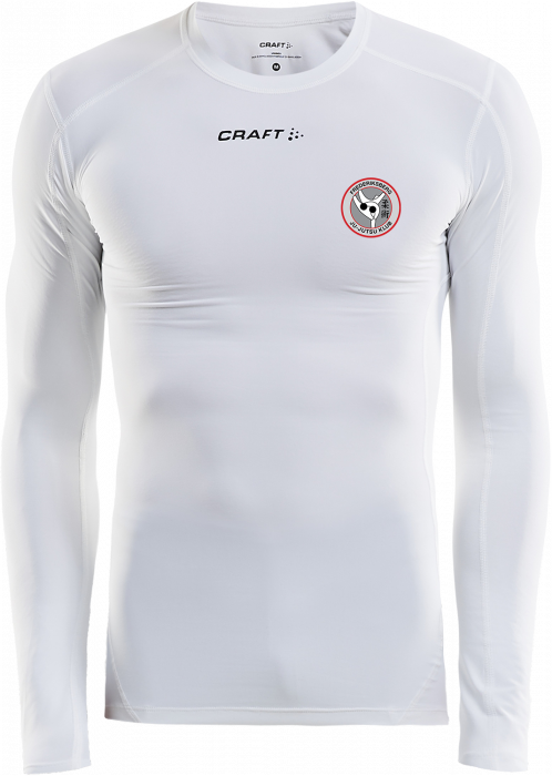 Craft - Pro Control Compression Long Sleeve Youth - Weiß & schwarz